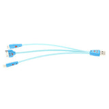 Universal Smile Face USB 3 in 1 Cable