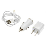 Travel Charger and Car Charger with 8pin Connector to USB Cable