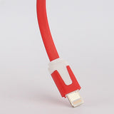 Colorful Noodle Style Apple 8 Pin 3M Sync Charger USB2.0 Cable