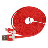 Colorful Noodle Style Apple 8 Pin 3M Sync Charger USB2.0 Cable