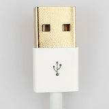 Gold Plated 8 Pin USB Charge and Sync Cable for iPhone