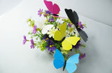 PVC 3D Butterfly Tatoos Wall Sticker Home Decoration Decals Fridge Sticker Wedding Wall Decals Office Wall sticker Store Wall Wticker Window sticker