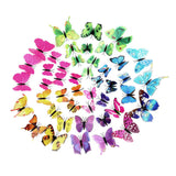 PVC 3D Butterfly Tatoos Wall Sticker Home Decoration Decals Fridge Sticker Wedding Wall Decals Office Wall sticker Store Wall Wticker Window sticker