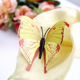 PVC 3D Butterfly Tatoos Wall Sticker Home Decoration Decals Fridge Sticker Wedding Wall Decals Office Wall sticker Store Wall Wticker Window sticker