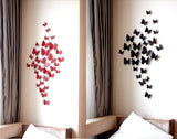 PVC 3D Butterfly Tatoos Wall Sticker Home Decoration Decals Fridge Sticker Wedding Wall Decals Office Wall sticker Store Wall Wticker Window sticker