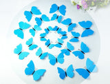 PVC 3D Butterfly Tatoos Wall Sticker Home Decoration Decals Fridge Sticker Wedding Wall Decals Office Wall sticker Store Wall Wticker Window sticker