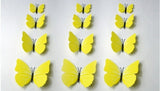 PVC 3D Butterfly Tatoos Wall Sticker Home Decoration Decals Fridge Sticker Wedding Wall Decals Office Wall sticker Store Wall Wticker Window sticker