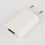 EU Plug AC Wall Charger with Apple 8 Pin Coiled Cable