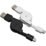 Retractable USB 2.0 to Micro USB Cables