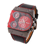 Men's Robot Shape Round Dial PU Band Quartz Analog Fashion Watch