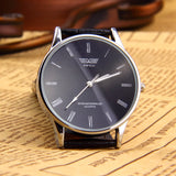 Roman numeral PU Leather Stainless steel water resist Quartz Couple watch men watches