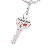 Hearts Shape Lovers Stainless keychains 