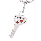 Hearts Shape Lovers Stainless keychains