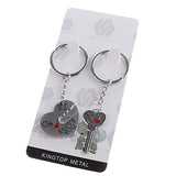 Hearts Shape Lovers Stainless keychains