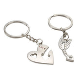 Arrow and Heart Style Metal Couple Keychains