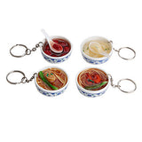 Soup Noodle Shaped Keychain