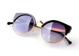 Cat Eye Vintage Sunglasses Women Top Fashion Girls Summer Retro Round Sun Glasses