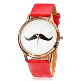 Women's Watch Minimalism Design Beard Pattern