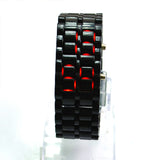 Red LED Digital Lava Plastic Sport Men Women Unisex Wrist Day Date Watch led watch