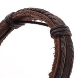 Men's Braided Cow Leather Bracelet