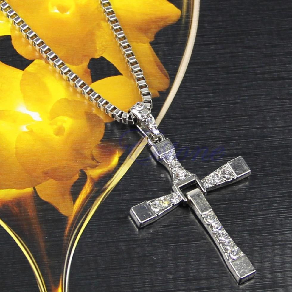 Male Necklaces & Pendants Fashion Movie jewelry Men Classic Colar CROSS Pendant Necklace