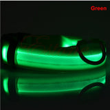 Adjustable Pet Dog Flashing LED Lights Safety Nylon Night Glow Collar