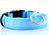 Adjustable Pet Dog Flashing LED Lights Safety Nylon Night Glow Collar