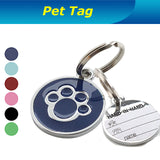 Dog Paw Style Dog Name Dog Tag Pets Identity card For Pets Dogs Cats 