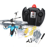 New Toy Blue AVATAR Z008 4CH Mini Metal 4 Channel RC Remote Control Helicopter with LED Light