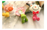 Cute Cartoon sucker toothbrush holder / suction hooks /household items /bathroom/toothbrush rack/bathroom set 5pcs/lot