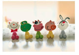 Cute Cartoon sucker toothbrush holder / suction hooks /household items /bathroom/toothbrush rack/bathroom set 5pcs/lot