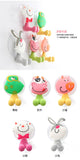 Cute Cartoon sucker toothbrush holder / suction hooks /household items /bathroom/toothbrush rack/bathroom set 5pcs/lot