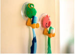 Cute Cartoon sucker toothbrush holder / suction hooks /household items /bathroom/toothbrush rack/bathroom set 5pcs/lot