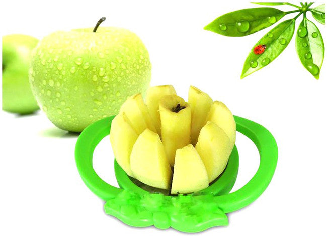 Apple Shaped Easy Fruit Slicer Cutter Tool (Random Colors)