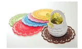 High quality Translucent openwork lace coasters Nice Insulation coasters cute Cup mat