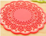 High quality Translucent openwork lace coasters Nice Insulation coasters cute Cup mat