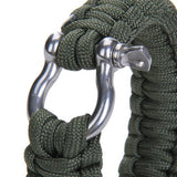 Survival Bracelet with Stainless Steel Bow Shackle Paracord BucklesTravel Kit Survival Tool For Camping