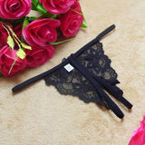Ladies Lace Sexy Open Crotch Thongs G-string V-string T-Back Panties Knickers Underwear