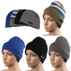 Warm Hat Wireless Bluetooth Smart Cap Headset Headphone Speaker Mic
