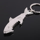 Shark metal keychain Bottle opener Creative gifts Multifunction keychain