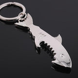 Shark metal keychain Bottle opener Creative gifts Multifunction keychain