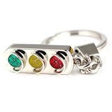 High quality Traffic lights type keychain model key chains jewelry sports trinket key ring