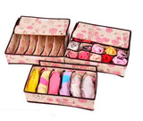 Cute design Home storage supply Underwear Organizer Closet Drawer Storage Box For Socks Ties Bra Lingerie Organiser