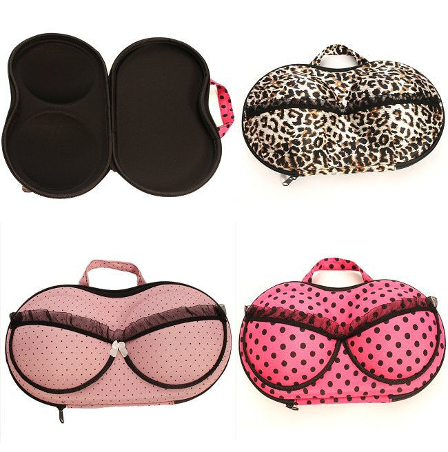 Stylish Portable Lingerie Storage Case Sexy Lady's Colorful Bra Chest Bag Underwear Organizer Travel Bag For Women