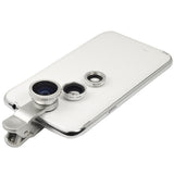 niversal 3 In 1 Clip-on Fish Eye Macro Wide Angle Mobile Phone Lens Camera kit for iPhone 4 5 6 Samsung S4 S5 note2 3 MOTOROLA