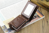 Casual Wallets For Men New Design Genuine Leather Top Purse Wallet With Coin Bag