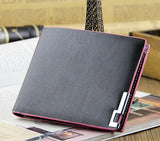 High quality Men's Fashion vintage genuine leather short men wallets male wallets man purse