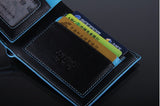 High quality Men's Fashion vintage genuine leather short men wallets male wallets man purse