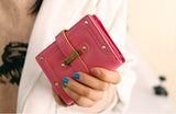 New Fashion good PU leather zipper&Hasp fashion women wallets/lady purses short style