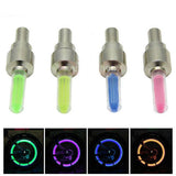 New 8pcs/lot Mix Color Bike Bicycle Car Wheel Tire Valve Cap Spoke Neon Flash LED Lights Lamp